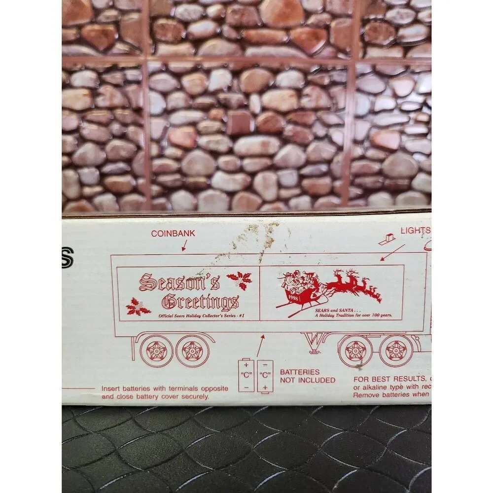 1998 Sears Seasons Greetings 18-Wheel Box Trailer Truck #B11